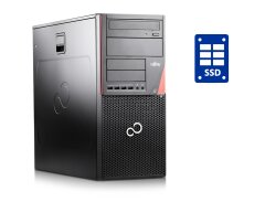 ПК Б-клас Fujitsu Esprimo P756 E90+ Tower / Intel Core i3-6100 (2 (4) ядра по 3.7 GHz) / 8 GB DDR4 / 240 GB SSD + 320 GB HDD / Intel HD Graphics 530 + кабель DVI + USB-флешка 64 GB