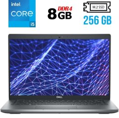 Ультрабук Dell Latitude 5430 / 14" (1920x1080) IPS / Intel Core i5-1245U (10 (12) ядер по 1.6 - 4.4 GHz) / 8 GB DDR4 / 256 GB SSD M.2 / Intel Iris Xe Graphics / WebCam / USB 3.2 / HDMI / Windows 10 ліцензія