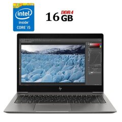 Мобільна робоча станція HP ZBook 14u G5 / 14" (1920x1080) IPS / Intel Core i5-8350U (4 (8) ядра по 1.7 - 3.6 GHz) / 16 GB DDR4 / 240 GB SSD / Intel UHD Graphics 620 / WebCam