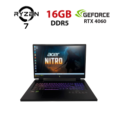 Игровой ноутбук Б-класс Acer Nitro 17 AN17-42 / 17.3" (1920x1200) IPS / AMD Ryzen 7 8845HS (8 (16) ядер по 3.8 - 5.1 GHz) / 16 GB DDR5 / 512 GB SSD / nVidia GeForce RTX 4060, 8 GB GDDR6, 128-bit / WebCam