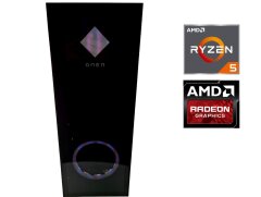 Новый игровой ПК HP OMEN 1A227AVT#ABA-0057 Tower / AMD Ryzen 5 3600 (6 (12) ядер по 3.6 - 4.2 GHz) / 8 GB DDR4 / 512 GB SSD + 2000 GB HDD / AMD Radeon RX 6600, 8 GB GDDR6, 128-bit / 500W / Win 10 Home