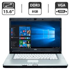 Ноутбук Б-клас Fujitsu LifeBook E780 / 15.6" (1366x768) TN / Intel Core i3-370M (2 (4) ядра по 2.4 GHz) / 8 GB DDR3 / 320 GB HDD / Intel HD Graphics / VGA / Windows 10 Pro