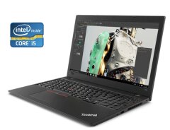 Ноутбук Б-клас Lenovo ThinkPad L580 / 15.6" (1920x1080) IPS / Intel Core i5-7300U (2 (4) ядра по 2.6 - 3.5 GHz) / 16 GB DDR4 / 512 GB SSD / Intel HD Grphics 620 / WebCam / Win 10 Pro