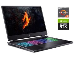Игровой ноутбук Б-класс Acer Nitro 17 AN17-41 / 17.3" (2560x1440) IPS / AMD Ryzen 9 7940HS (8 (16) ядер по 4.0 - 5.2 GHz) / 32 GB DDR5 / 1000 GB SSD / nVidia GeForce RTX 4070, 8 GB GDDR6, 128-bit / WebCam
