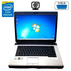 Ноутбук Toshiba Satellite L300 / 15.4" (1280х800) TN / Intel Core 2 Duo T7100 (2 ядра по 1.8 GHz) / 2 GB DDR2 / 160 GB HDD / Intel GMA X3100 Graphics / DVD-RW / Без АКБ