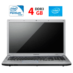 Ноутбук Samsung R730 / 17.3" (1366x768) TN / Intel Pentium T4300 (2 ядра по 2.1 GHz) / 4 GB DDR3 / 240 GB SSD / Intel GMA HD Graphics