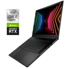 Игровой ноутбук Б-класс Razer Blade 15 RZ09-0409 / 15.6" (1920x1080) IPS / Intel Core i7-10875H (8 (16) ядер по 2.3 - 5.1 GHz) / 16 GB DDR4 / 1000 GB SSD NVMe / nVidia GeForce RTX 2080 Super Max-Q, 8 GB GDDR6, 256-bit / WebCam