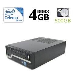 Acer Veriton X2611G SFF / Intel&reg; Celeron&reg; G1610 (2 ядра по  2,60 GHz) / 4 GB  DDR3 / 500 GB HDD 