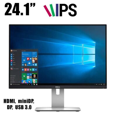 Монитор (Б-класс) Dell UltraSharp U2415 / 24.1" (1920x1200) (16:10) IPS / HDMI, DisplayPort Монитор (Б-класс) Dell UltraSharp U2415 / 24.1" (1920x1200) (16:10) IPS / HDMI, DisplayPort