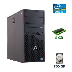 ПК Fujitsu Esprimo P710 E85+ Tower / Intel Core i3-3220 (2 (4) ядра по 3.3 GHz) / 8 GB DDR3 / 500 GB HDD / nVidia GeForce GT 210, 1 GB DDR3, 64-bit