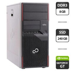 Компьютер Б-класс Fujitsu Esprimo P710 E85 Tower / Intel Core i7-3770 (4 (8) ядра по 3.4 - 3.9 GHz) / 8 GB DDR3 / 240 GB SSD / nVidia GeForce GT 420, 1 GB GDDR3, 128-bit / DVI