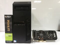 Lenovo M82 Tower/ Intel Core i5-3470 (3.20-3.60GHz, 4 ядра, 6mb Cache)/ 16GB DDR3/ 500GB HDD / SSD 120GB/ 600W NEW / Видеокарта GF GTX 1070 8Gb DDR5 256bit (HDMI,DVI,DP)