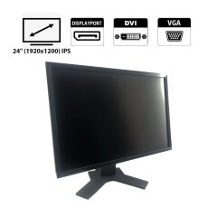Монитор EIZO FlexScan EV2436W / 24" (1920x1200) IPS / DP, VGA, DVI + Кабель питания