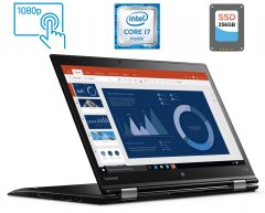 Ноутбук-трансформер Б-клас Lenovo ThinkPad X1 Yoga (1st Gen) / 14" (1920x1080) IPS Touch / Intel Core i7-6500U (2 (4) ядра по 2.5 - 3.1 GHz) / 8 GB DDR3 / 256 GB SSD / Intel HD Graphics 520 / WebCam / Fingerprint / miniDP / HDMI