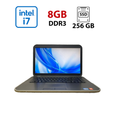 Ноутбук Б-клас Dell Inspiron 5520 / 15.6" (1366x768) TN / Intel Core i7-3612QM (4 (8) ядра по 2.1 - 3.1 GHz) / 8 GB DDR3 / 256 GB SSD / AMD Radeon HD 7600M, 1 GB GDDR3, 128-bit / WebCam