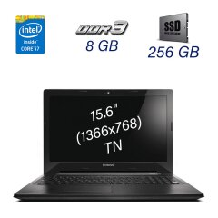 Ноутбук Lenovo G50-70 / 15.6" (1366х768) TN / Intel Core i7-4510U (2 (4) ядра по 2.0 - 3.1 GHz) / 8 GB DDR3 / 256 GB SSD / AMD Radeon HD 8500M 2 GB / WebCam / DVD-ROM / USB 3.0 / HDMI
