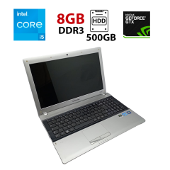 Ноутбук Samsung RV520 / 15.6" (1366x768) TN / Intel Core i5-2410M (2 (4) ядра по 2.3 - 2.9 GHz) / 8 GB DDR3 / 500 GB HDD / nVidia GeForce GT 540M, 1 GB GDDR3, 64-bit / WebCam