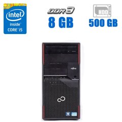 ПК Fujitsu Celsius W410 Tower / Intel Core i5-2400 (4 ядра по 3.1 - 3.4 GHz) / 8 GB DDR3 / 500 GB HDD (2x 250 GB) / Intel HD Graphics 2000