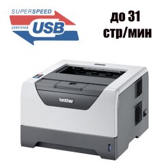 Принтер Brother HL-5340D / Лазерная монохромная печать / А4, Letter, Автоматическая двусторонняя печать / USB 2.0
