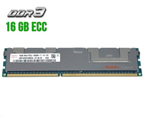Серверная оперативная память Hynix / 16 GB / 4Rx4 PC3L-8500R / DDR3 ECC / 1066 MHz