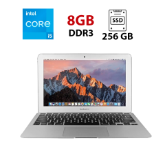Ультрабук Apple MacBook Air 13 A1466 2017 / 13.3" (1440x900) IPS / Intel Core i5-5350U (2 (4) ядра по 1.8 - 2.9 GHz) / 8 GB DDR3 / 256 GB SSD / Intel HD Graphics 6000 / WebCam / macOS