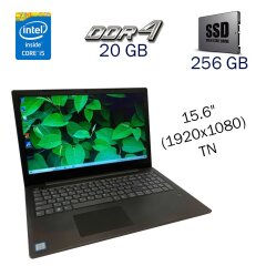 Ультрабук Lenovo V330-15IKB / 15.6" (1920x1080) TN / Intel Core i5-8250U (4 (8) ядра по 1.6 - 3.4 GHz) / 20 GB DDR4 / 256 GB SSD / Intel UHD Graphics 620 / WebCam