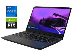 Ігровий ноутбук Б-клас Lenovo IdeaPad Gaming 3 15IHU6 / 15.6" (1920x1080) IPS / Intel Core i7-11370H (4 (8) ядра по 3.0 - 4.8 GHz) / 8 GB DDR4 / 256 GB SSD + 1000 GB HDD / nVidia GeForce RTX 3050, 4 GB GDDR6, 128-bit / WebCam