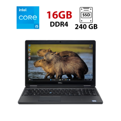 20 шт. Ноутбуков Dell Latitude 5590 / 15.6" (1920x1080) IPS / Intel Core i5-8250U (4 (8) ядра по 1.6 - 3.4 GHz) / 16 GB DDR4 / 240 GB SSD / Intel UHD Graphics 620 / WebCam