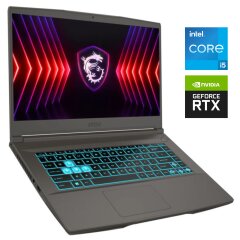 Ігровий ноутбук MSI Thin 15 B13VE / 15.6" (1920x1080) IPS / Intel Core i5-13420H (8 (12) ядер по 3.4 - 4.6 GHz) / 16 GB DDR4 / 512 GB SSD NVMe / nVidia GeForce RTX 4050, 6 GB GDDR6, 96-bit / WebCam