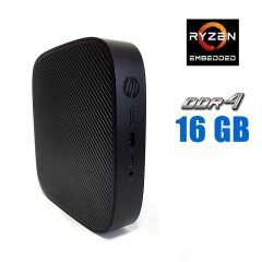 Неттоп HP t540 Thin Client USFF / AMD Ryzen Embedded R1305G (2 (4) ядра по 1.5 - 2.8 GHz) / 16 GB DDR4 / 256 GB SSD M.2 / AMD Radeon Vega 3 Graphics / 45W / WiFi