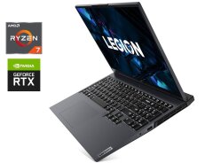 Игровой ноутбук Lenovo Legion 5 Pro 16ACH6H / 16" (2560x1600) IPS / AMD Ryzen 7 5800H (8 (16) ядер по 3.2 - 4.4 GHz) / 16 GB DDR4 / 1000 GB SSD / nVidia GeForce RTX 3070, 8 GB GDDR6, 256-bit / WebCam / Win 11 Home