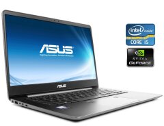 Ультрабук Б-клас Asus Zenbook UX430U / 14" (1920x1080) IPS / Intel Core i5-8250U (4 (8) ядра по 1.6 - 3.4 GHz) / 8 GB DDR4 / 256 GB SSD / nVidia GeForce MX150, 2 GB GDDR5, 64-bit / WebCam / Win 10 Home