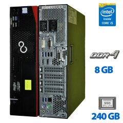 Компьютер Fujitsu Esprimo D757 E90 SFF / Intel Core i5-6500 (4 ядра по 3.2 - 3.6 GHz) / 8 GB DDR4 / 240 GB SSD / Intel HD Graphics 530 / Windows 11 Pro