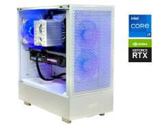 Игровой ПК NZXT H5 Flow Edition Tower / Intel Core i7-14700KF (20 (28) ядер по 2.5 - 5.6 GHz) / 32 GB DDR5 / 1000 GB SSD / nVidia GeForce RTX 4070, 12 GB GDDR6X, 192-bit / 850W