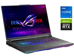 Ігровий ноутбук Asus ROG Strix G16 G614JI / 16" (1920x1080) IPS / Intel Core i7-13650HX (14 (20) ядер по 3.6 - 4.9 GHz) / 16 GB DDR4 / 1000 GB SSD / nVidia GeForce RTX 4070, 8 GB GDDR6, 128-bit / WebCam / Win 11