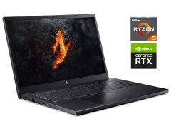 Игровой ноутбук Б-класс Acer Nitro V15 ANV15-41 / 15.6" (1920x1080) IPS / AMD Ryzen 5 7535HS (6 (12) ядер по 3.3&nbsp;- 4.55&nbsp;GHz) / 16 GB DDR5 / 512 GB SSD / nVidia GeForce RTX 4050, 6 GB GDDR6, 96-bit / WebCam