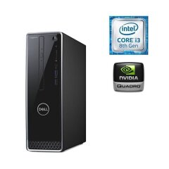 Комп'ютер Dell Inspiron 3470 SFF / Intel Core i3-8100 (4 ядра по 3.6 GHz) / 32 GB DDR4 / 256 GB SSD M.2 / nVidia Quadro T400, 2 GB GDDR6, 64-bit / Win 10 Home
