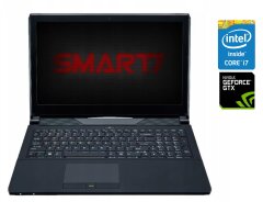 Игровой ноутбук Б-класс Clevo N150RD / 15.6" (1920x1080) IPS / Intel Core i7-6700HQ (4 (8) ядра по 2.6 - 3.5 GHz) / 8 GB DDR3 / 120 GB SSD + 500 GB HDD / nVidia GeForce GTX 960M, 2 GB GDDR5, 128-bit / WebCam / DVD-ROM / Win 10