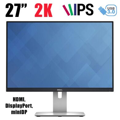 DELL U2715H / 27" (2560x1440) IPS / HDMI, DisplayPort, miniDP DELL U2715H / 27" (2560x1440) IPS / HDMI, DisplayPort, miniDP