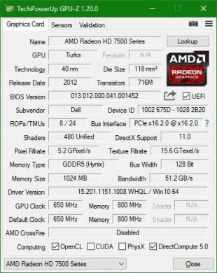 Дискретна відеокарта AMD Radeon HD 7570, 1 GB GDDR5, 128-bit
