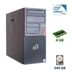 Системный блок Fujitsu Esprimo P720 E85+ Tower / Intel Celeron G1840 (2 (4) ядра по 2.8 GHz) / 4 GB DDR3 / 500 GB HDD