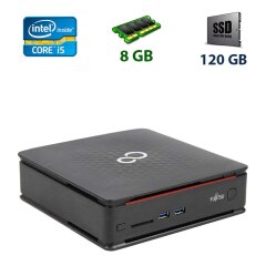 Fujitsu Q920 USFF / Intel Core i5-4590T (4 ядра по 2.0 - 3.0 GHz) / 8 GB DDR3 / 120 GB SSD