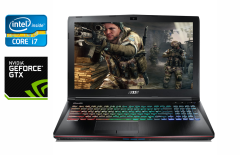 Игровой ноутбук Б-класс MSI GE62VR 6RF / 15.6" (1920x1080) IPS / Intel Core i7-6700HQ (4 (8) ядра по 2.6 - 3.5 GHz) / 16 GB DDR4 / 512 GB SSD / nVidia GeForce GTX 1060, 3 GB GDDR5, 192-bit / WebCam / HDMI