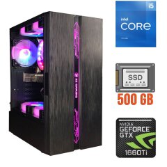 Игровой ПК 2E Gaming Runa Tower / Intel Core i5-11400F (6 (12) ядер по 2.6 - 4.4 GHz) / 16 GB DDR4 / 500 GB SSD / nVidia GeForce GTX 1660 Ti, 6 GB GDDR6, 192-bit / 500W