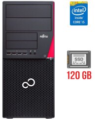 Комп'ютер Fujitsu Esprimo P720 E90+ Tower / Intel Core i5-4590 (4 ядра по 3.3 - 3.7 GHz) / 4 GB DDR3 / 120 GB SSD / Intel HD Graphics 4600 / 280W / DisplayPort / DVI