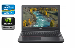 Мобильная рабочая станция Б-класс Fujitsu Celsius H780 / 15.6" (1920x1080) IPS / Intel Core i7-8750H (6 (12) ядер по 2.2 - 4.1 GHz) / 16 GB DDR4 / 512 GB SSD / nVidia Quadro P600, 4 GB GDDR5, 128-bit / USB Type-C