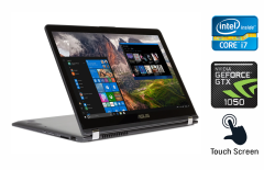 Ноутбук-трансформер Asus Q535U / 15.6" (3840x2160) IPS Touch / Intel Core i7-8550U (4 (8) ядра по 1.8 - 4.0 GHz) / 16 GB DDR4 / 256 GB SSD + 2000 GB HDD / nVidia Geforce GTX 1050, 4 GB GDDR5, 128-bit / WebCam / Windows 10