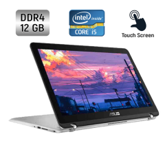 Ноутбук-трансформер Б-клас Asus Q504U / 15.6" (1920x1080) IPS Touch / Intel Core i5-6200U (2 (4) ядра по 2.3 - 2.8 GHz) / 12 GB DDR4 / 128 GB SSD + 1000 GB HDD / Intel HD Graphics 520 / WebCam / Windows 10