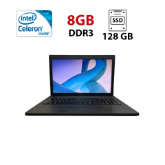 Ноутбук Б-клас Lenovo G500 / 15.6" (1366x768) TN / Intel Celeron 1005M (2 ядра по 1.9 GHz) / 8 GB DDR3 / 128 GB SSD / Intel HD Graphics / WebCam