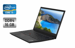 Ноутбук Lenovo ThinkPad E590 / 15.6" (1920x1080) IPS / Intel Core i5-8265U (4 (8) ядра по 1.6 - 3.9 GHz) / 16 GB DDR4 / 256 GB SSD / Intel UHD Graphics / WebCam + Бездротова мишка